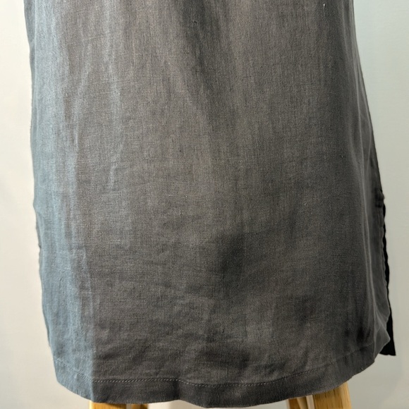 Sleeveless 100% Linen High/Low Tunic Ellen Tracy Size Small - Picture 10 of 10